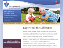 Tablet Screenshot of marywoodnursingcarecenter.org